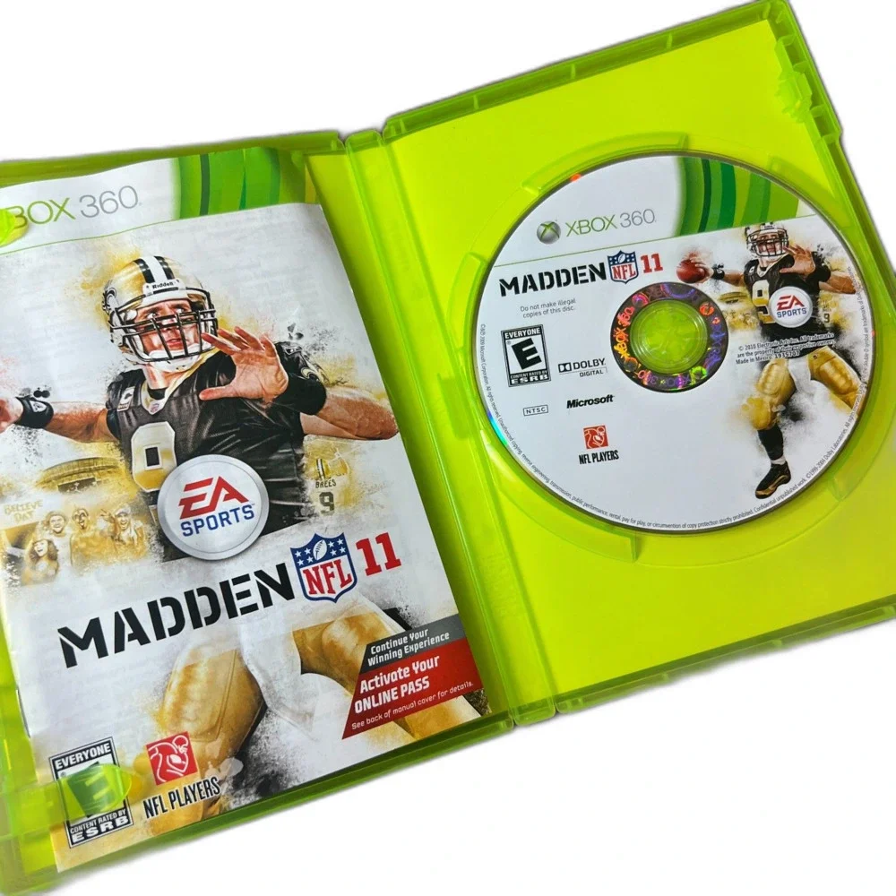 Lot of 6 Madden NFL Video Games (08, 10, 11, 12, 13, 25) for Microsoft Xbox 360